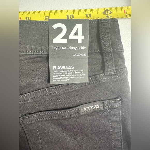 NWT Joe’s high rise skinny ankle jeans flawless black 24 - Picture 4 of 5
